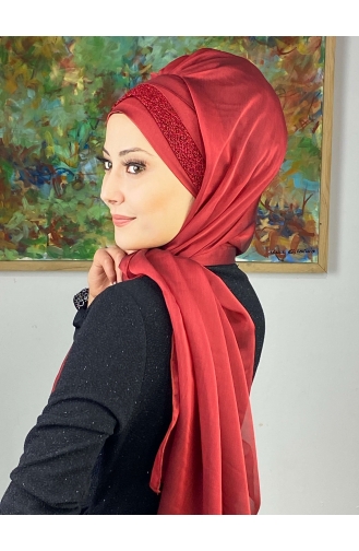 Rot Praktischer Turban 17ŞAL12-11