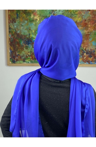 Saks-Blau Praktischer Turban 17ŞAL12-12