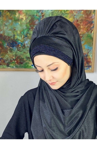 Black Ready to Wear Turban 17ŞAL12-01