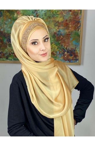 Golden Yellow Ready to wear Turban 17ŞAL12-02