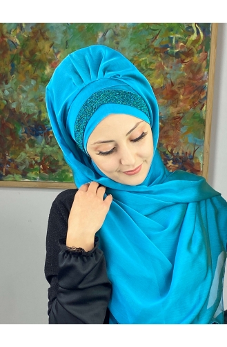 Glass Green Ready to wear Turban 17ŞAL12-04