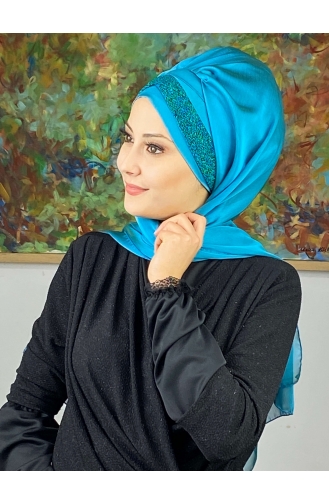 Glass Green Ready to wear Turban 17ŞAL12-04