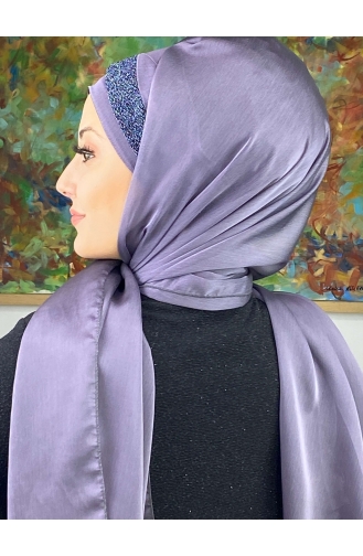 Dark Lilac Ready to wear Turban 17ŞAL12-06