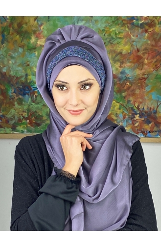 Turban Pret-a-Porter Lila Foncé 17ŞAL12-06