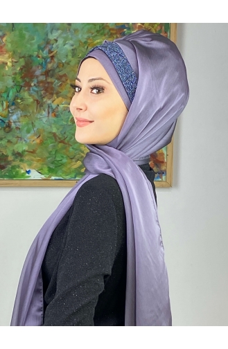 Dark Violet Ready to Wear Turban 17ŞAL12-06