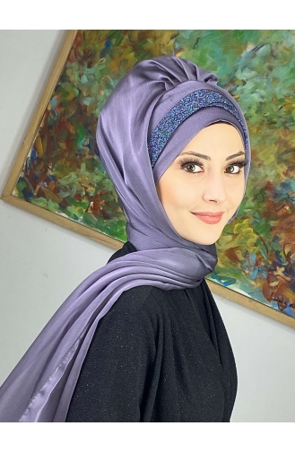 Dark Violet Ready to Wear Turban 17ŞAL12-06