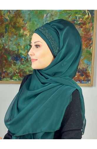 Emerald Green Ready to Wear Turban 17ŞAL12-08