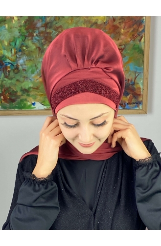 على استعداد لارتداء التوربان أحمر كلاريت 17ŞAL12-09