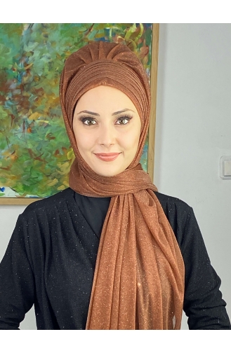 Copper Ready to Wear Turban 17ŞAL64-01