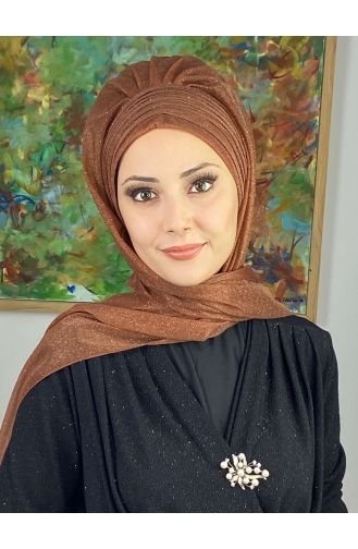 Copper Ready to Wear Turban 17ŞAL64-01