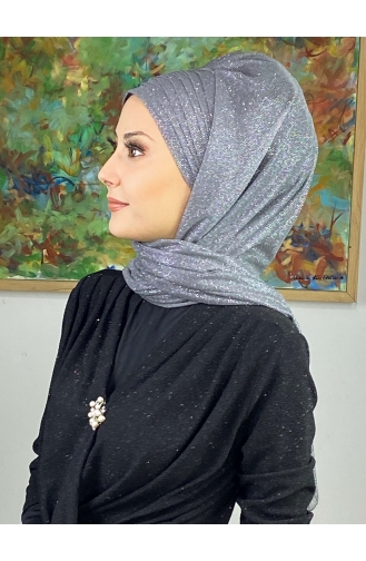 Gray Ready to Wear Turban 17ŞAL64-03