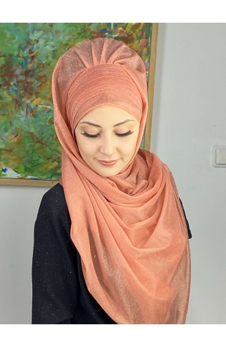 Lachsrosa Praktischer Turban 17ŞAL64-05