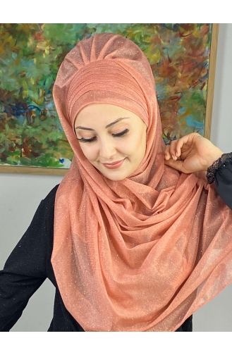 Lachsrosa Praktischer Turban 17ŞAL64-05