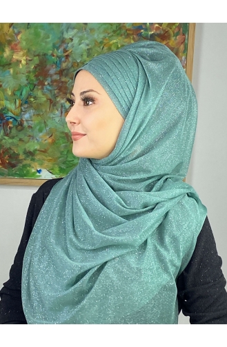 Turban Pret-a-Porter Vert eau 17ŞAL64-08