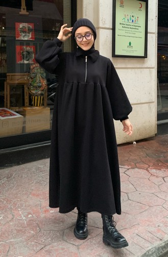 Black Hijab Dress 00209-08