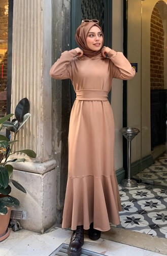 Maroon İslamitische Jurk 00216-04