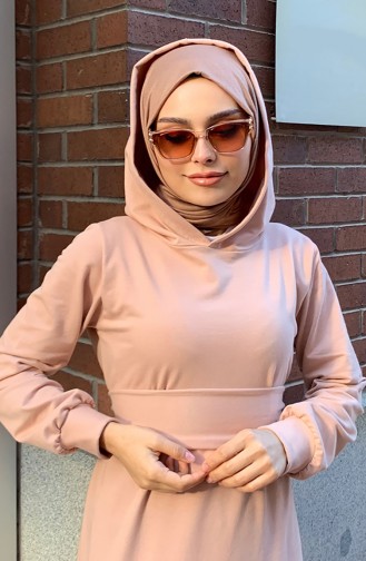 Mink Hijab Dress 00216-07