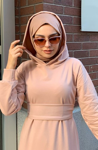 Mink Hijab Dress 00216-07
