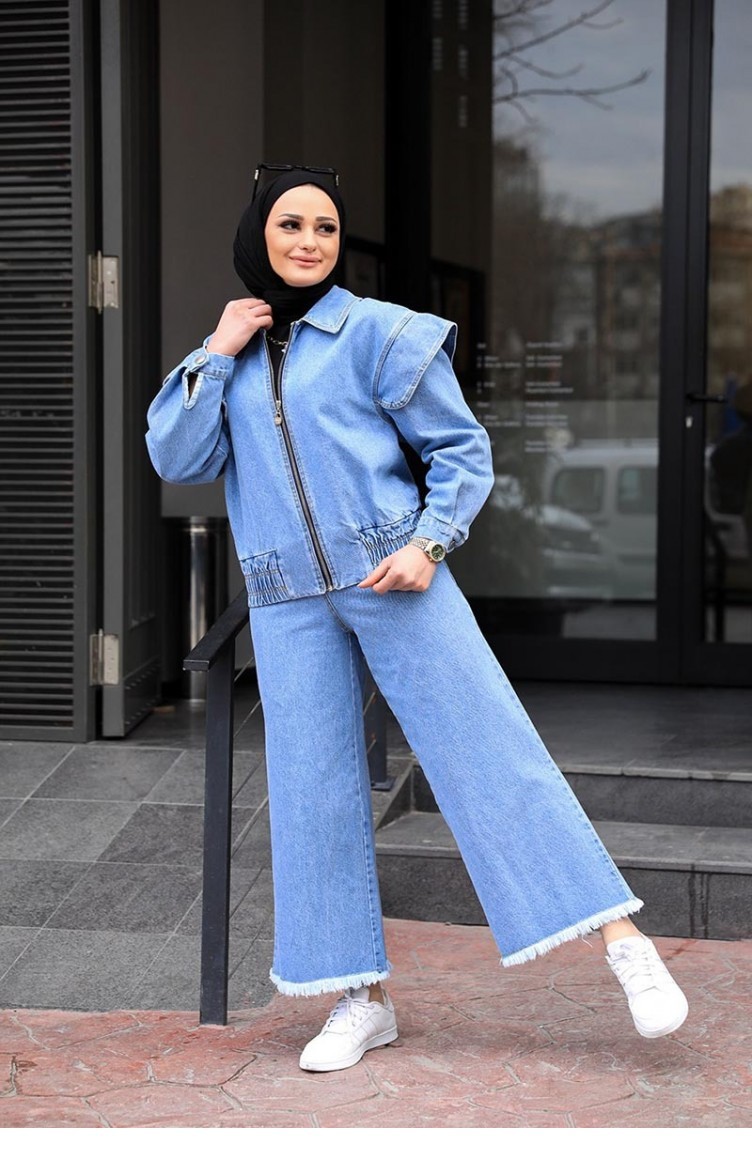 Style jacket outlet jeans hijab