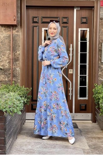 Indigo Hijab Kleider 0265SGS.ING