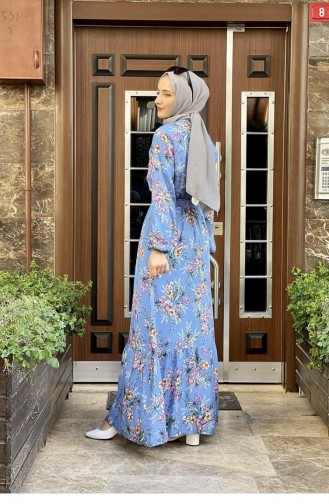 Indigo Hijab Kleider 0265SGS.ING
