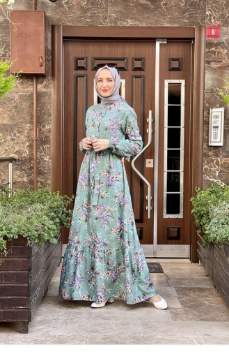 Robe Hijab Vert menthe 0265SGS.MNT