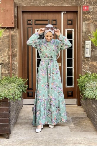 Robe Hijab Vert menthe 0265SGS.MNT