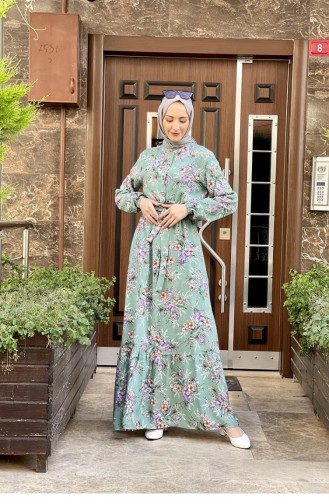 Robe Hijab Vert menthe 0265SGS.MNT