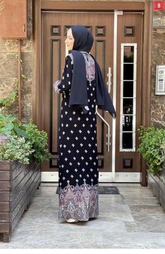 Black Hijab Dress 0274SGS.SYH