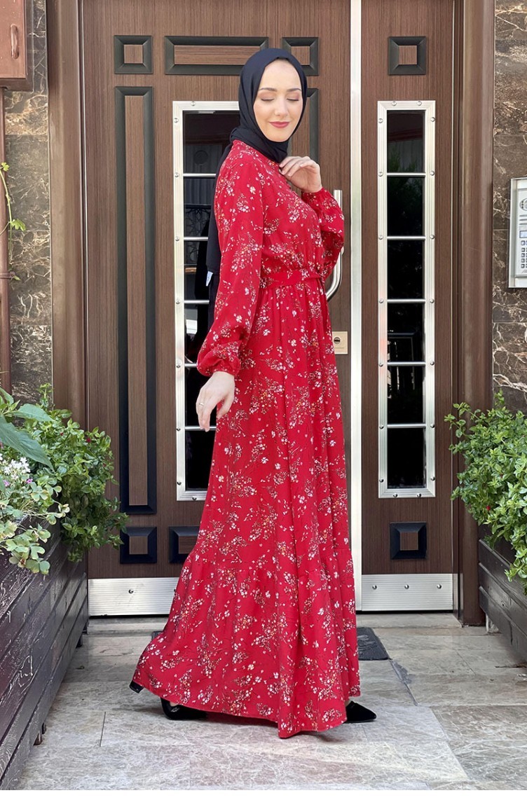 Robe hijab cheap a fleur
