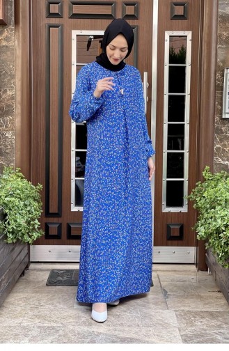Saks-Blau Hijab Kleider 0278SGS.SKM