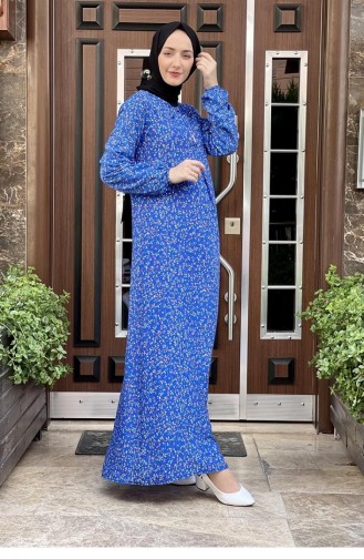 Saks-Blau Hijab Kleider 0278SGS.SKM