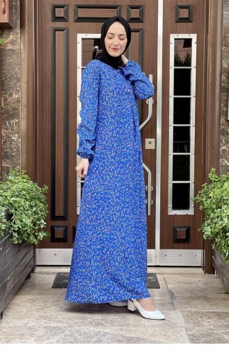 Saks-Blau Hijab Kleider 0278SGS.SKM
