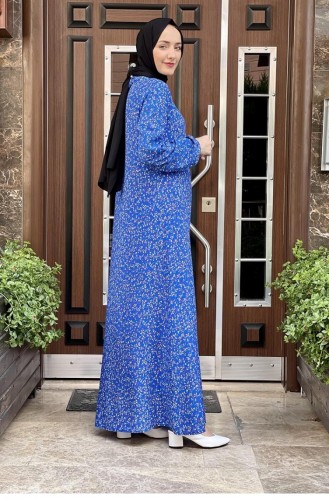 Saks-Blau Hijab Kleider 0278SGS.SKM
