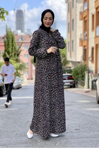 Black Hijab Dress 0278SGS.SYH