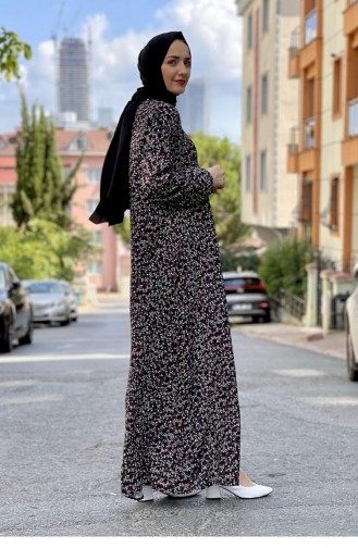 Black Hijab Dress 0278SGS.SYH