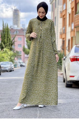 Green Hijab Dress 0278SGS.YSL
