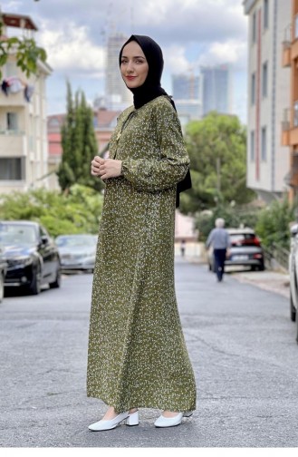 Green Hijab Dress 0278SGS.YSL