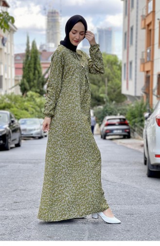 Green Hijab Dress 0278SGS.YSL