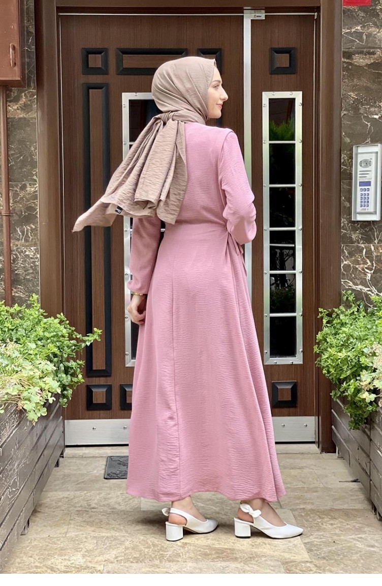 Dusty Rose Hijab Dress 1517TGM.GKR Sefamerve