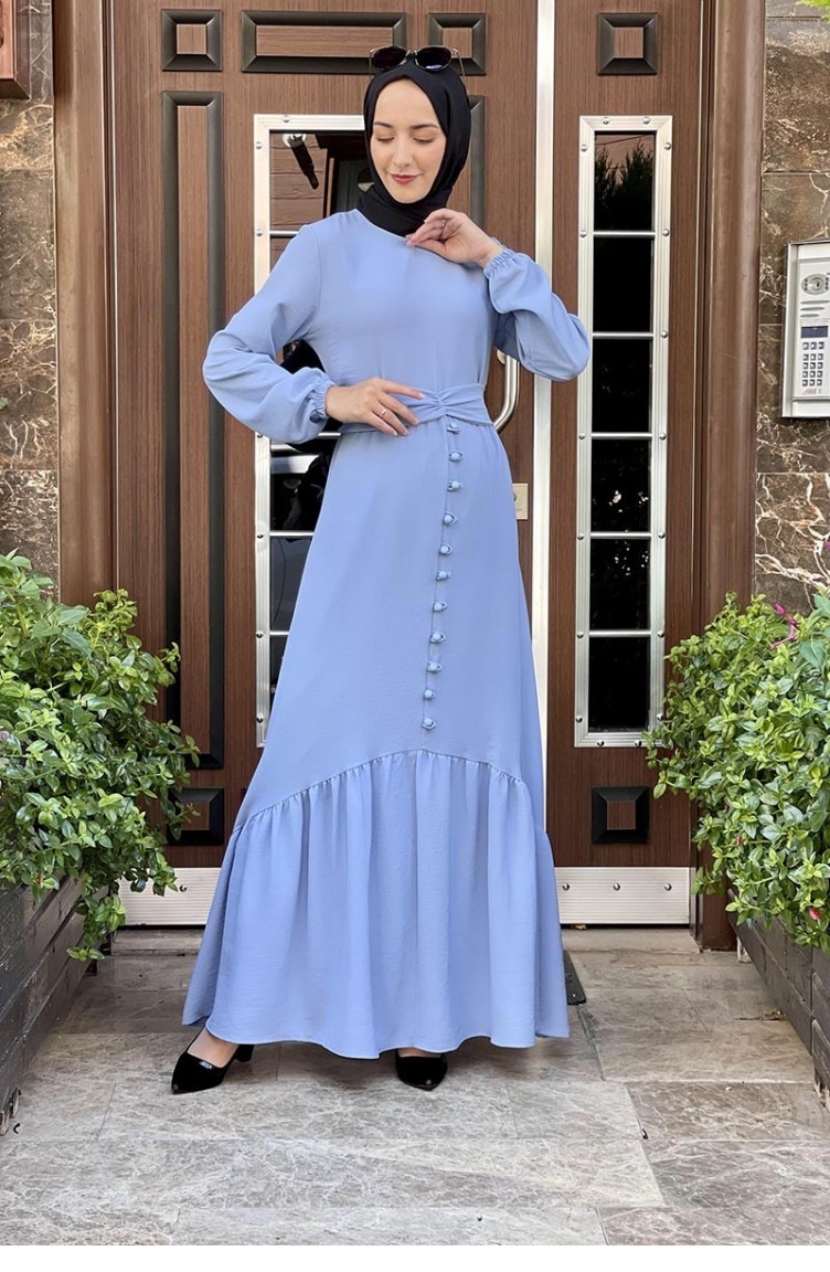 Baby blue hijab dress online