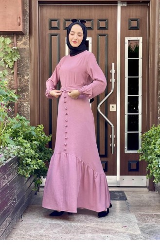 Dusty Rose Hijab Dress 1519TGM.GKR