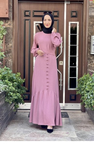 Dusty Rose Hijab Dress 1519TGM.GKR