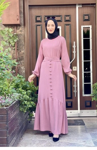 Dusty Rose Hijab Dress 1519TGM.GKR