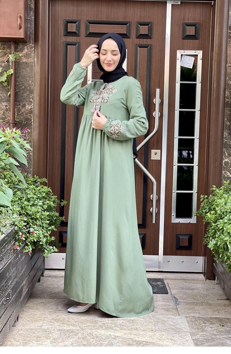 Green deals hijab dress