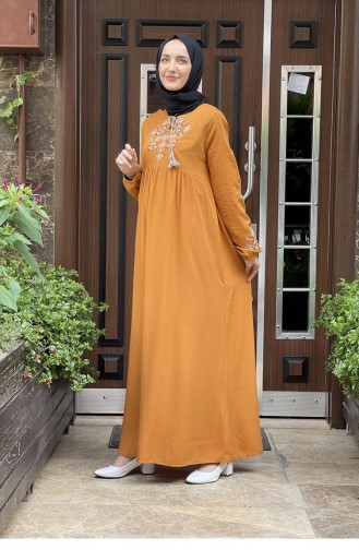 Robe Hijab Moutarde 2004MG.HRD