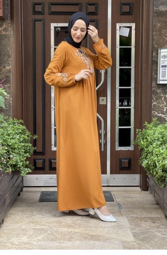Robe Hijab Moutarde 2004MG.HRD