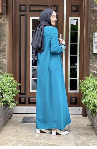 Petrol Hijab Dress 2004MG.PTR