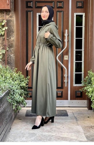 Khaki Hijab Dress 2018MG.HAK