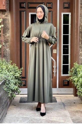 Khaki Hijab Dress 2018MG.HAK